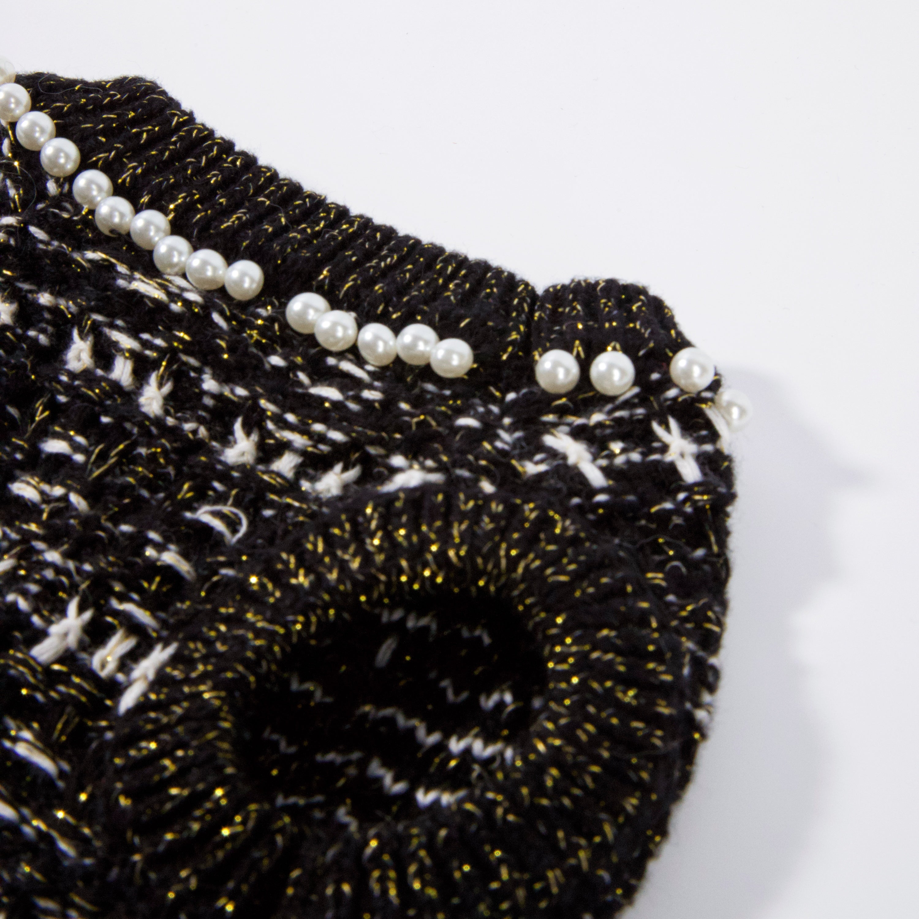 Classic Black Tweed Dress