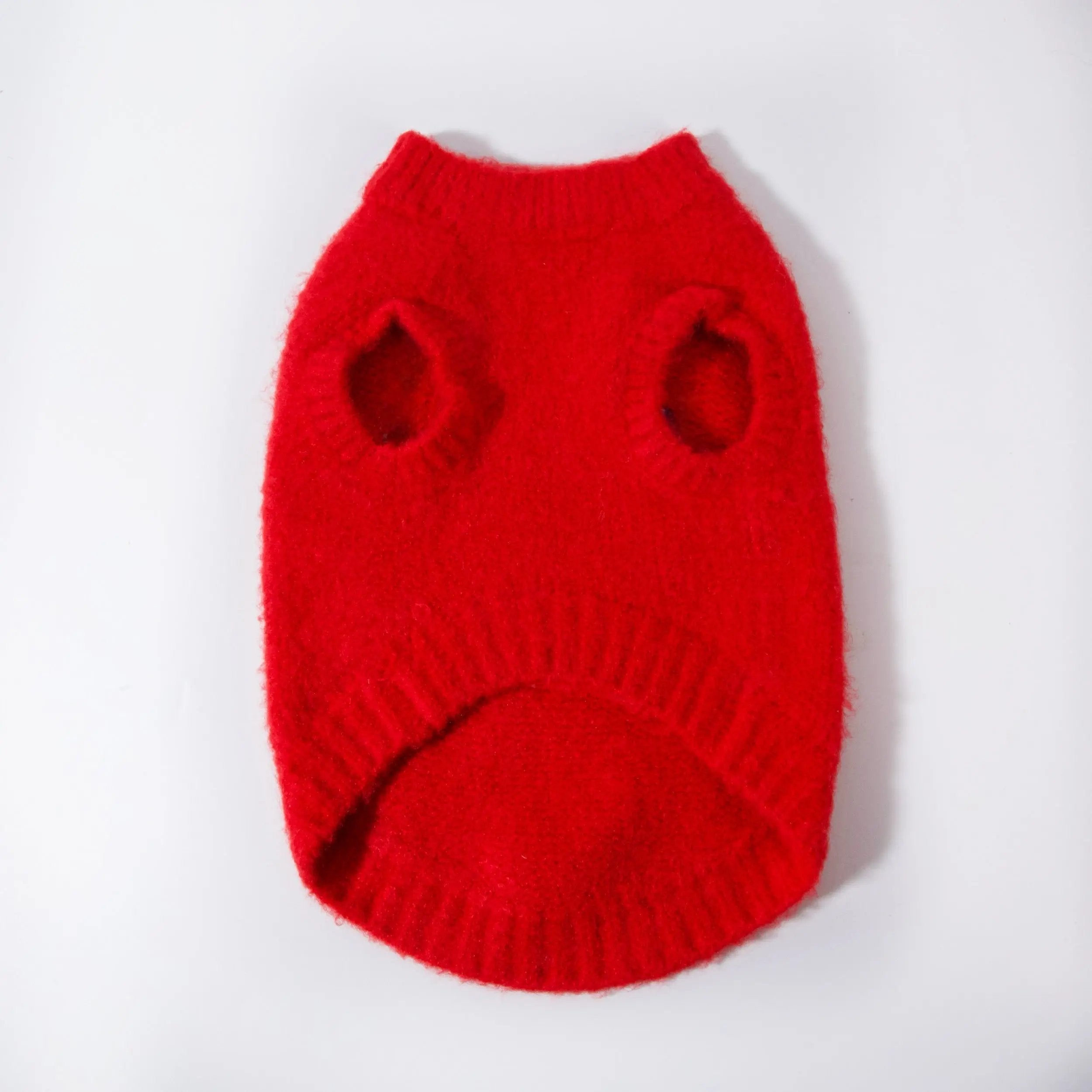 正紅色傻白甜狗狗毛衣 Luna Nana