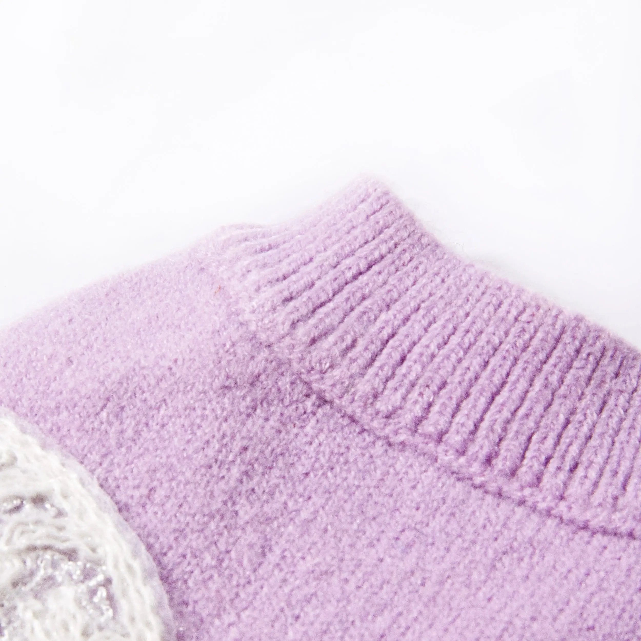 香芋紫繡花蝴蝶結毛衣 Luna Nana