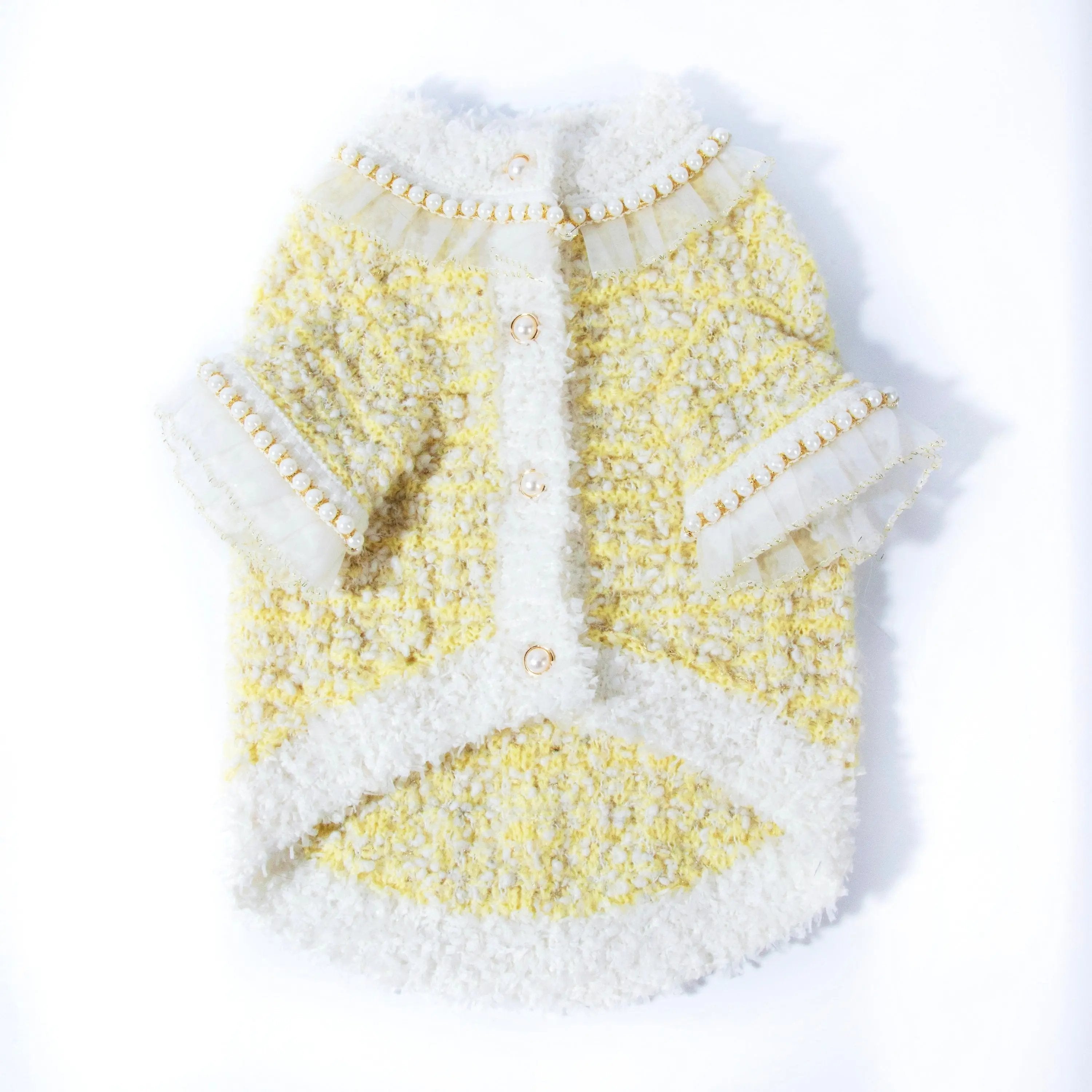 經典軟呢亮黃小西裝外套 Luna Nana