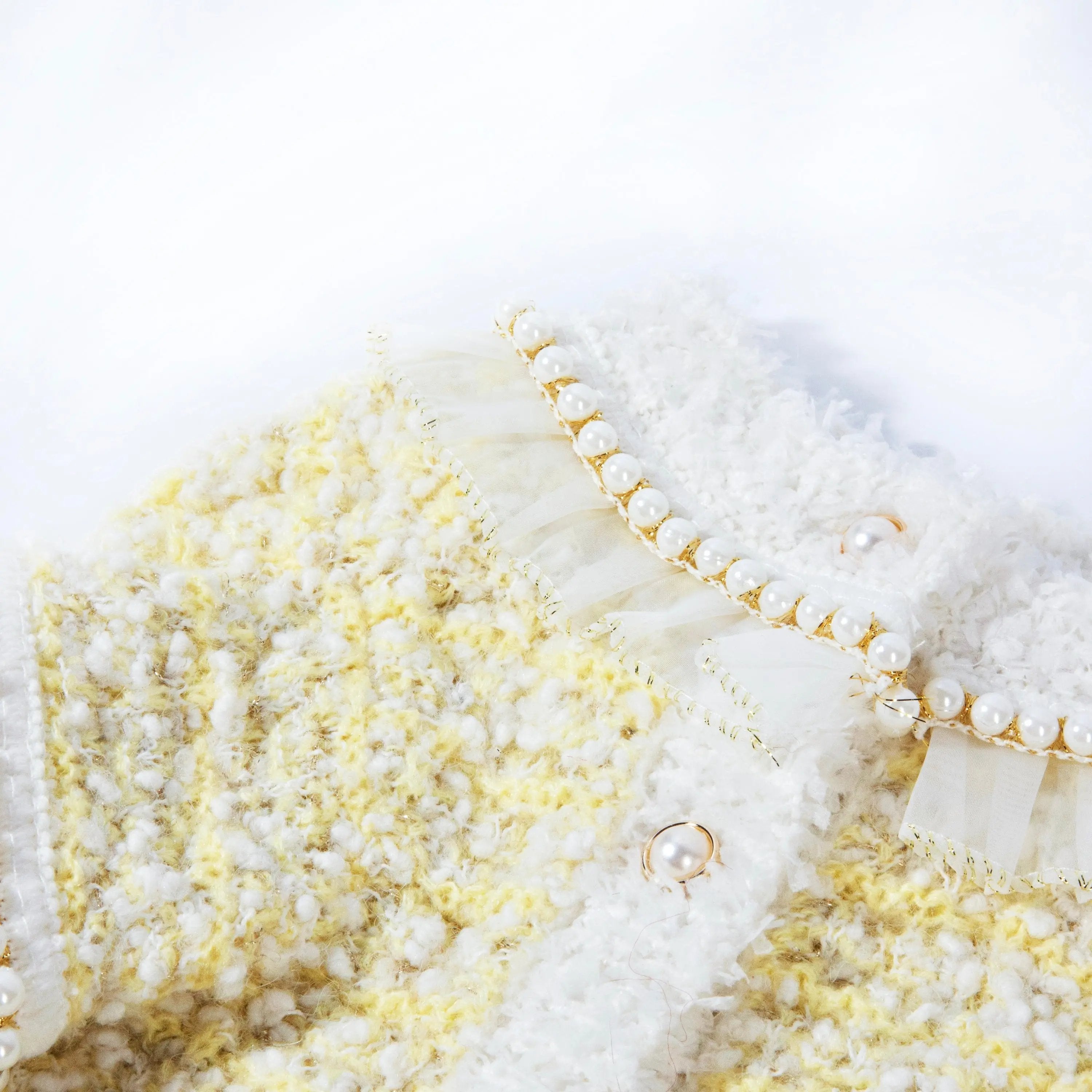 經典軟呢亮黃小西裝外套 Luna Nana