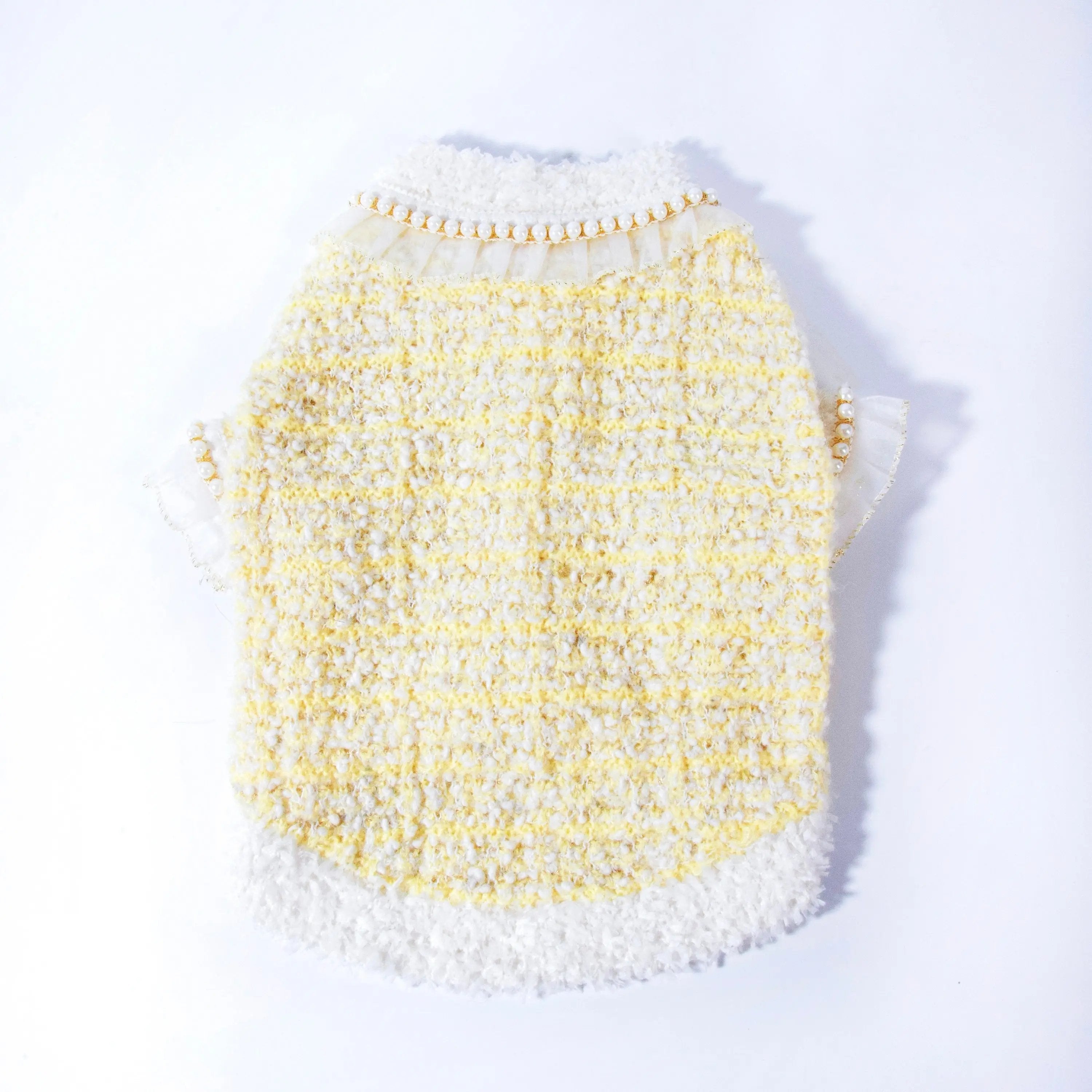 經典軟呢亮黃小西裝外套 Luna Nana