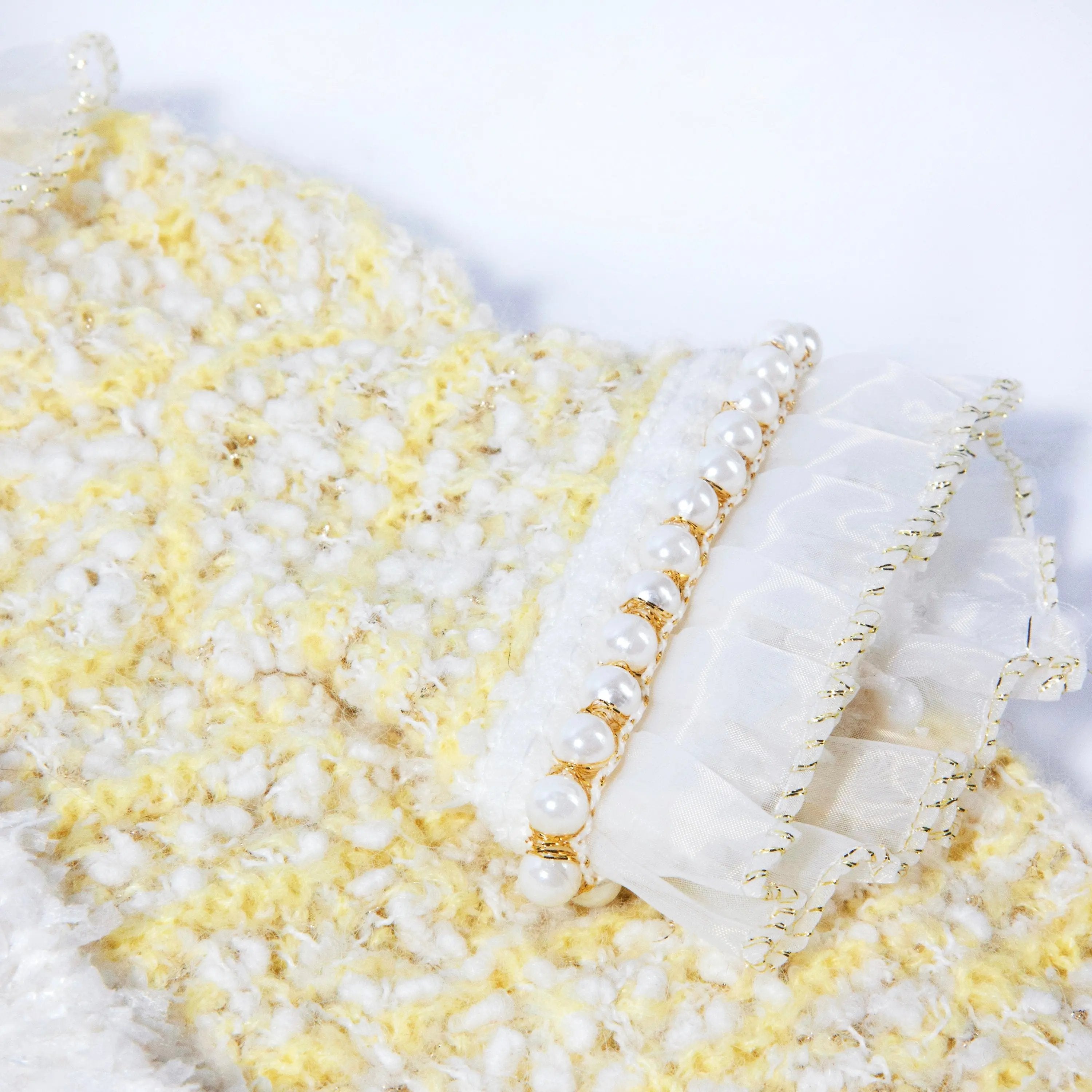 經典軟呢亮黃小西裝外套 Luna Nana