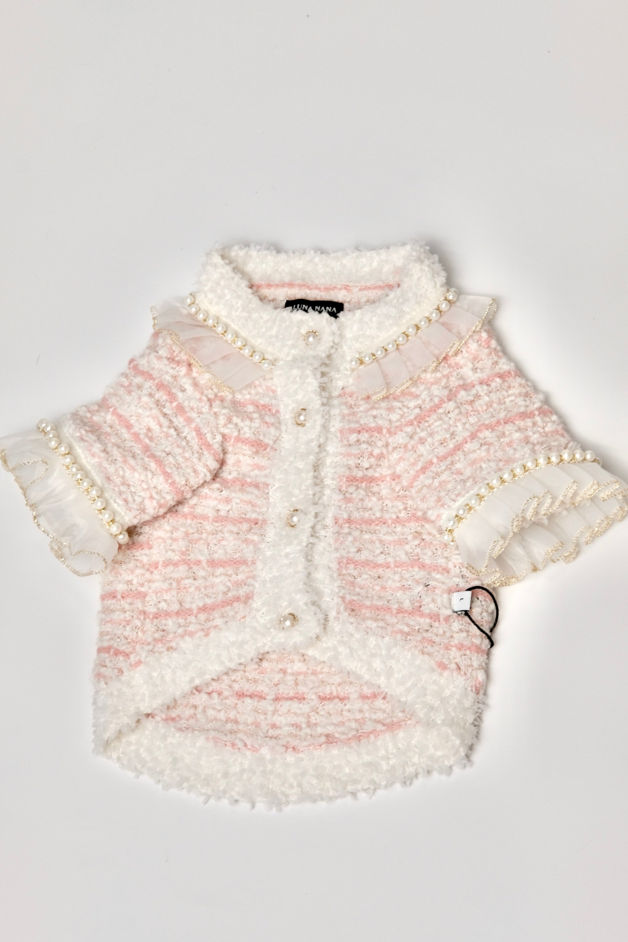 經典軟呢亮黃狗狗小西裝外套