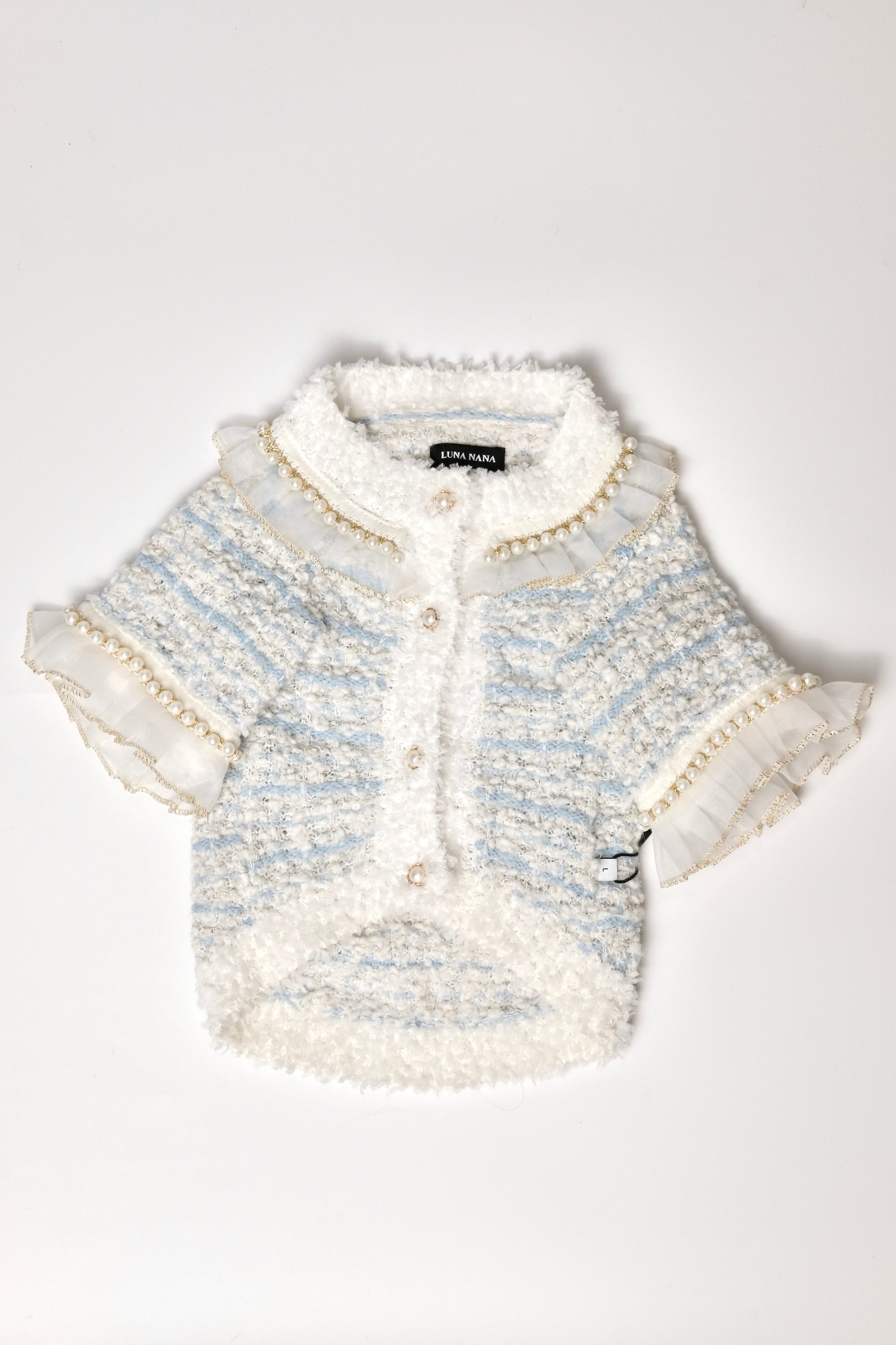 Classic Bright Blue Tweed Dog Blazer