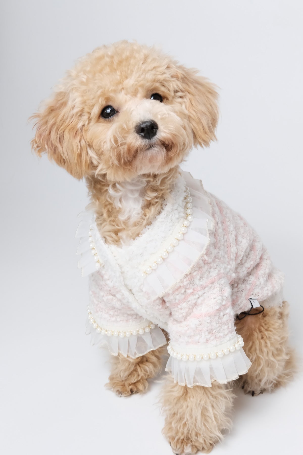 Classic Bright Pink Tweed Dog Blazer - Luna Nana