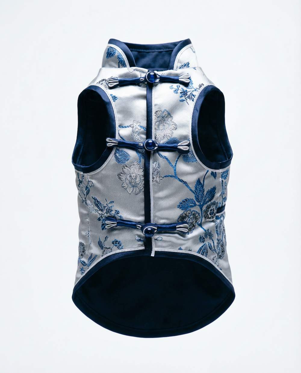 Celestial Azure Pavilion - Luxury Cheongsam for Dogs & Cats